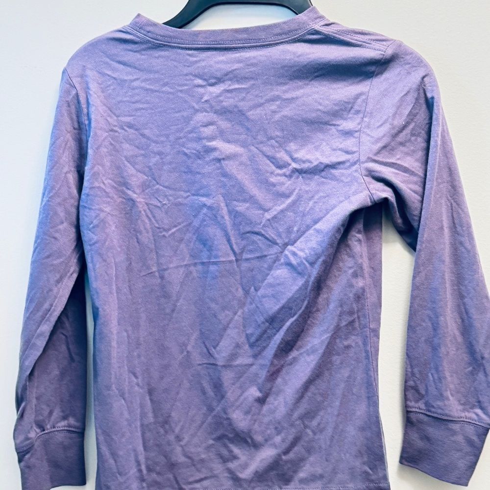 Nike Little Boys Futura Printed T-shirt size 7 Long Sleeve T-shirt Canyon Purple - Picture 8 of 8